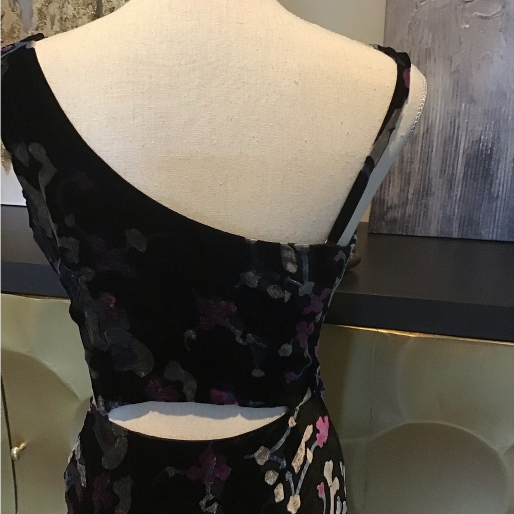 Black Silver and Purple Maxi Dress - Picture 6 of 16